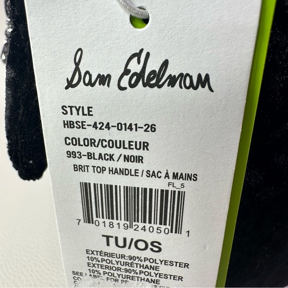 NEW SAM BRIT CRUSHED VELVET TOP HANDLE SHOULDER BAG BLACK
NWT!! - Picture 8 of 15